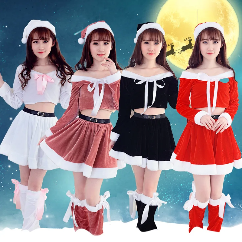 

Рождественское нарядное платье; Костюм Санта-Клауса для костюмированной вечеринки; Одежда Санта-Клауса; Рождественский женский костюм для ...