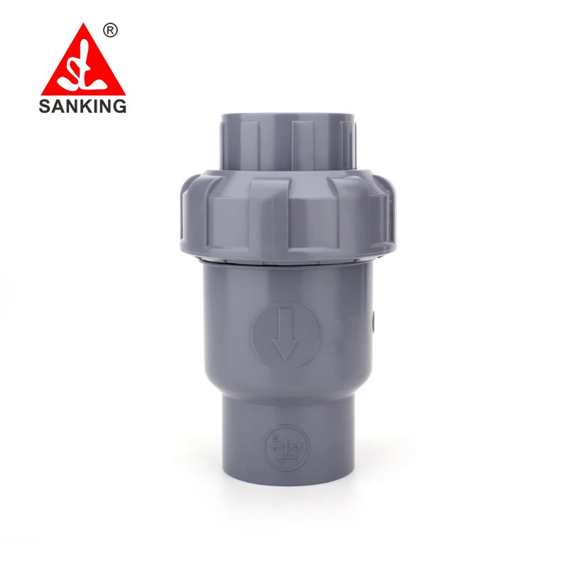 

Sanking 20-63mm CPVC Single Union Check Valve Non-Return PVC Flap Check Valve Flapper Type Check Valve Hydraulic