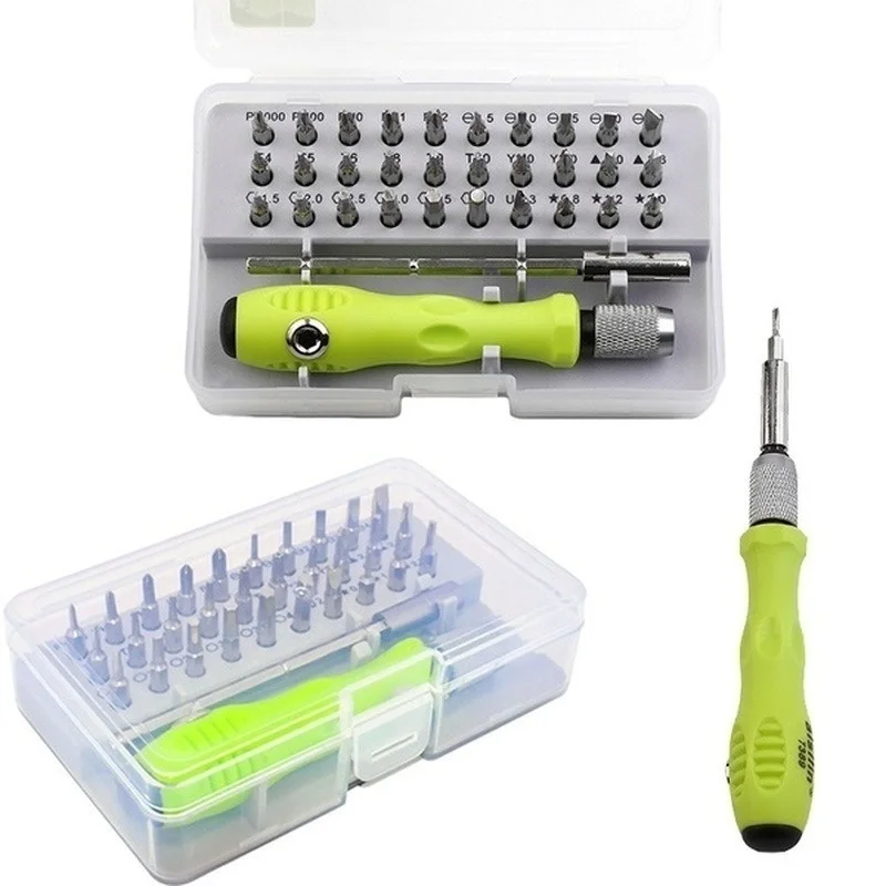 

Tool Repair 32 In 1 Screwdriver Set Precision Mini Magnetic Screwdriver Bits Kit Phone Mobile IPad Camera Maintenance Tool Box