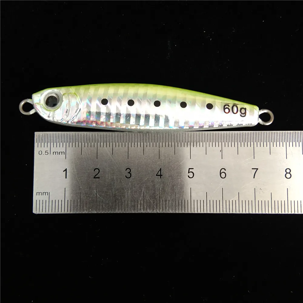 

Swolfy 3pcs 7cm 60g NEW Slow Jig Lead Lure Saltwater Metal Jigs Deep Sea Fishing Lure Cast Wide Shore