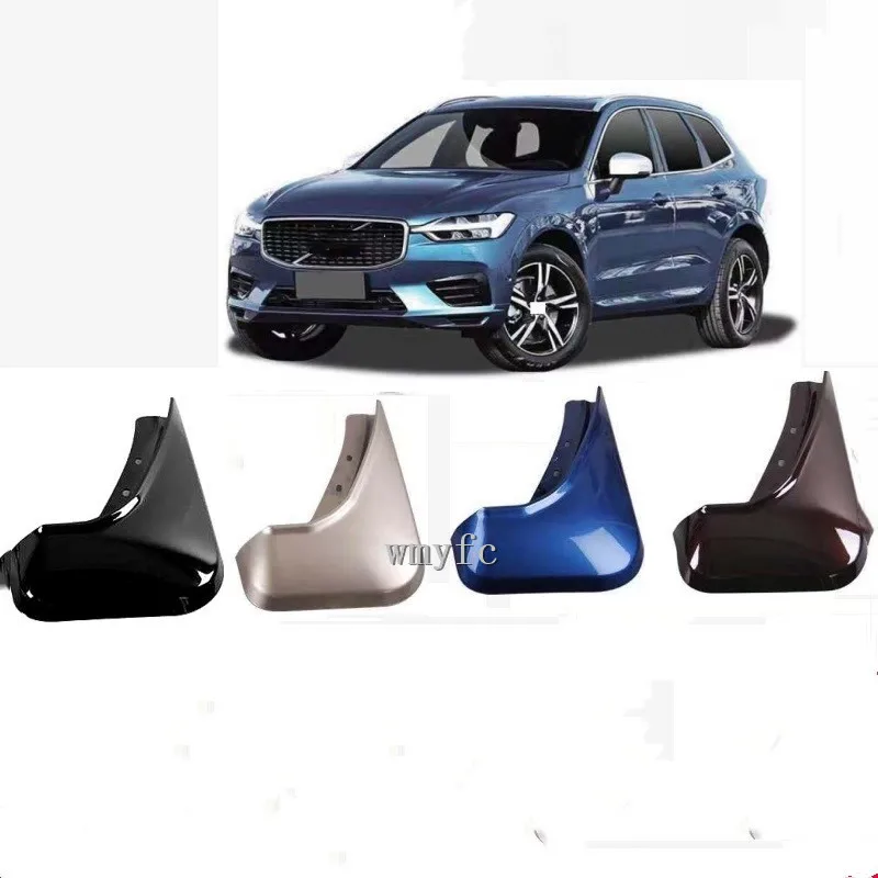 

Передние и задние Автомобильные Брызговики для Volvo XC60 2018 2019 20, брызговики из искусственной кожи, 4 шт., серо-синие брызговики