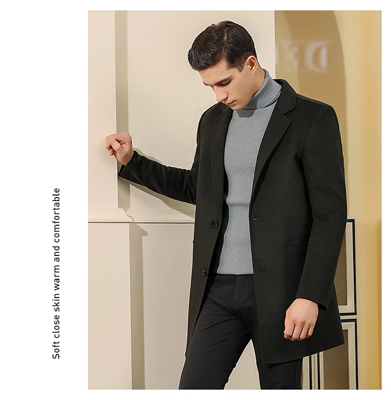 winter jacket men's high quality casual wild men's jacket with buttons