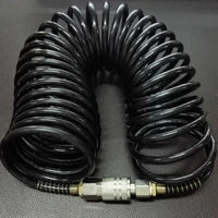 7 5m25ft air hose fittings recoil pneumatic airline compressor 200 psi quick coupler aug889