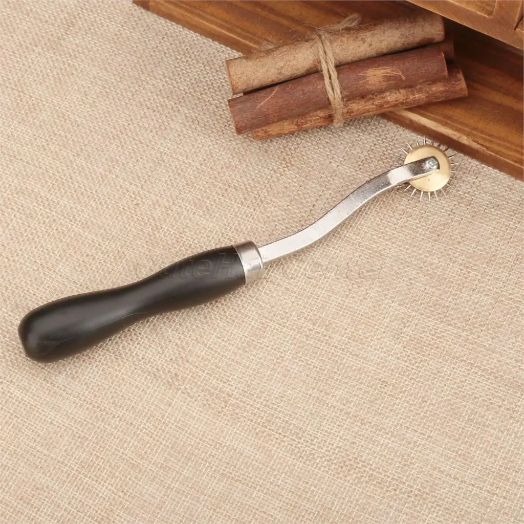 Hicello 1 шт. кожаный инструмент для шитья рулетка маркер расшитый тканью