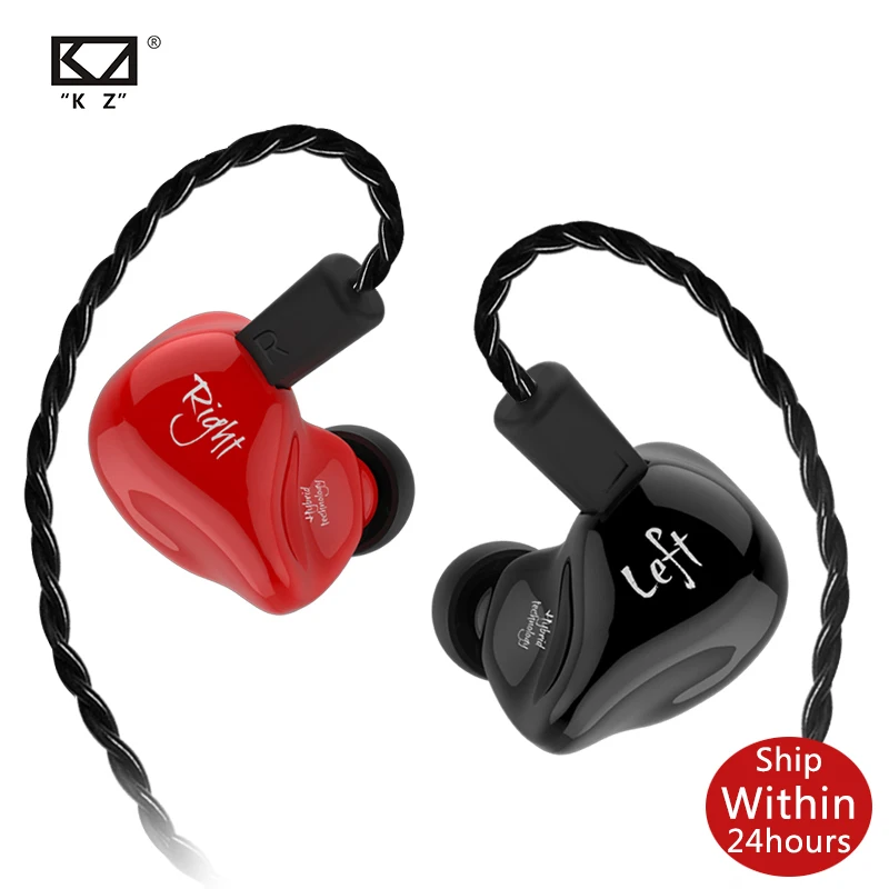 KZ ZS4 Hifi спортивные наушники-вкладыши Динамический драйвер шумоподавление