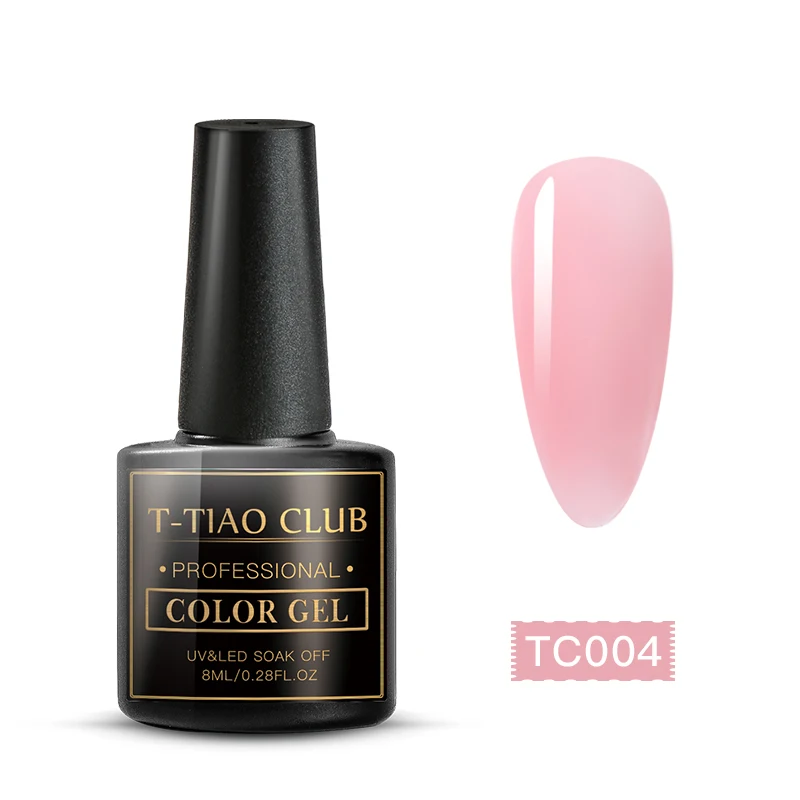 T-TIAO CLUB желе розовый гель лак для ногтей гель полупрозрачный гель лак замачиваемый дизайн ногтей УФ светодиодный гель лак здоровый цвет ногтей - Цвет: SS05068