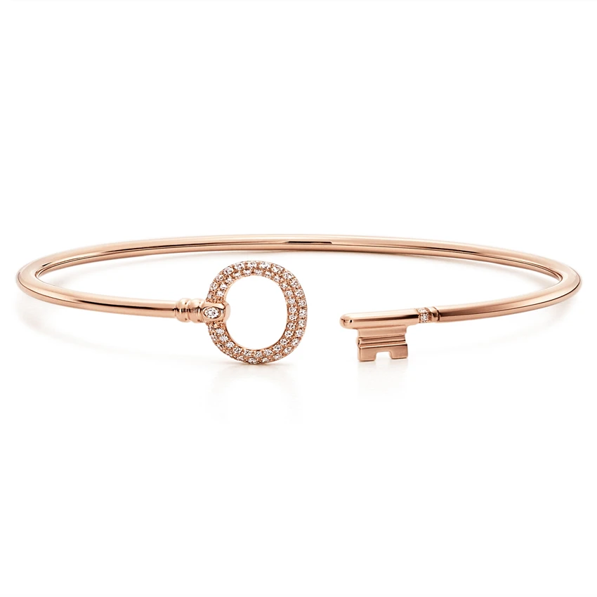 

Fashion cool hot pin couple key zircon bracelets