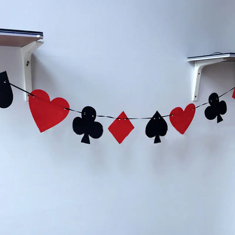 Игральные карты для казино флаг покера войлочный баннер знак подвесное