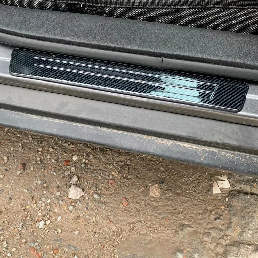 

For Nissan Kicks 2021 2022 Stainless Steel Outer Door Sill Protector Pedals Scuff Plate Guards Cover Trims Sticker Car Styling