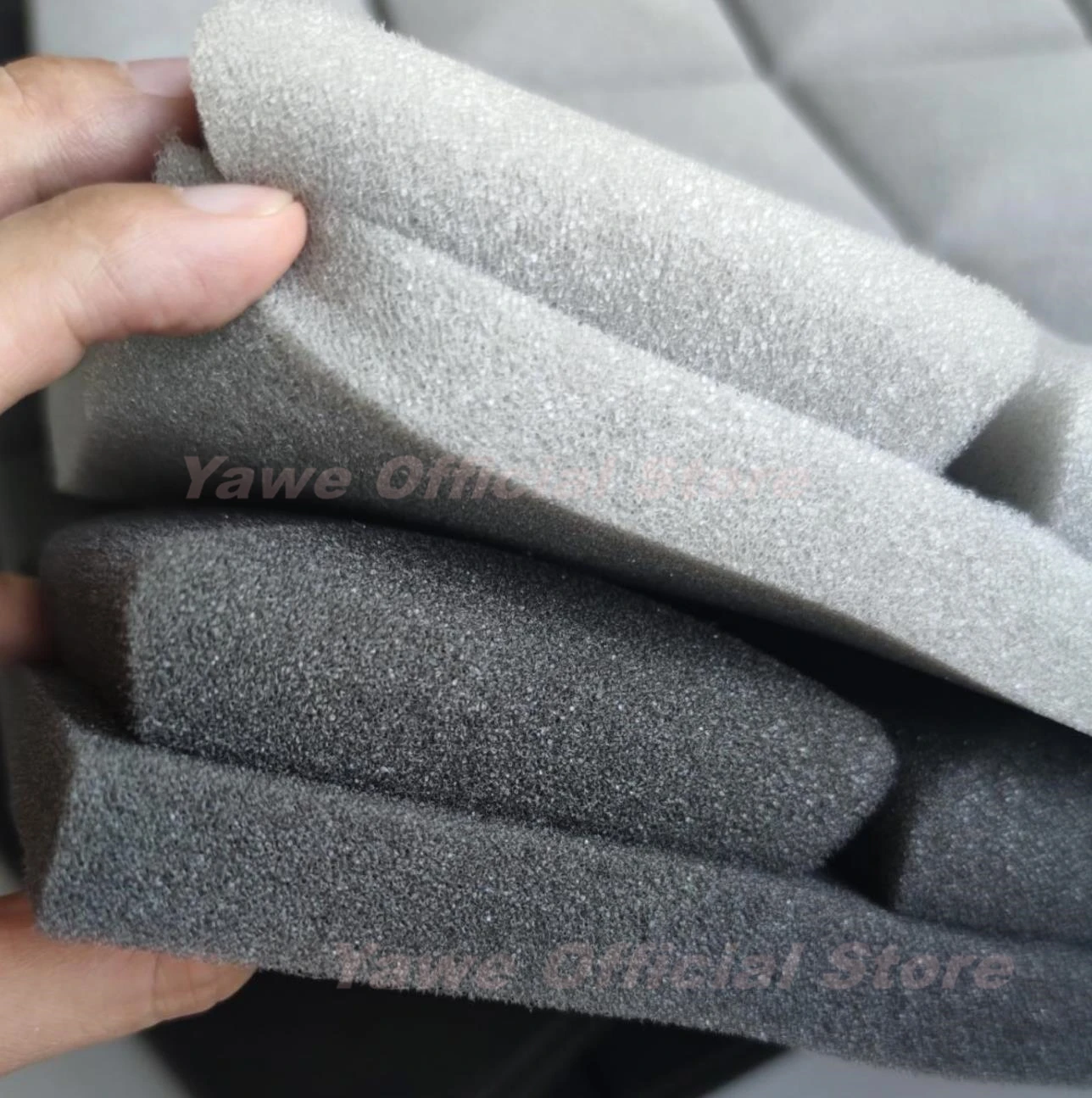 

4Pcs/Lot Studio Soundproof Foam Panels Wall Acoustic Sound Absorption Sponge Drum Room Wedge Tiles Polyurethane Isolation Eponge