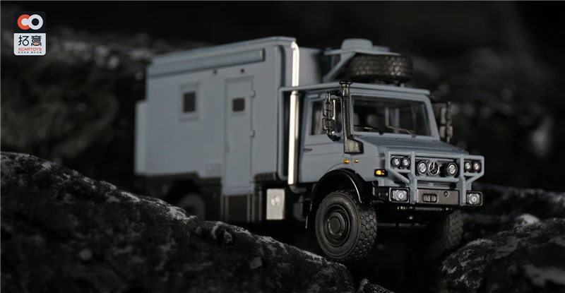 XCARTOYS 1:64 Unimog автомобиль для отдыха серая коробка #130 литая модель автомобиля |