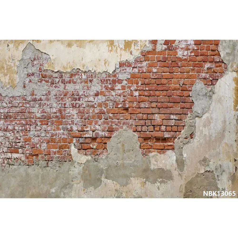 NBK13065 Laeacco старый пилинг кирпичная стена гранж портрет молодой фотографии фоны индивидуальные фотографические фоны для фотостудии - Цвет: NBK13065