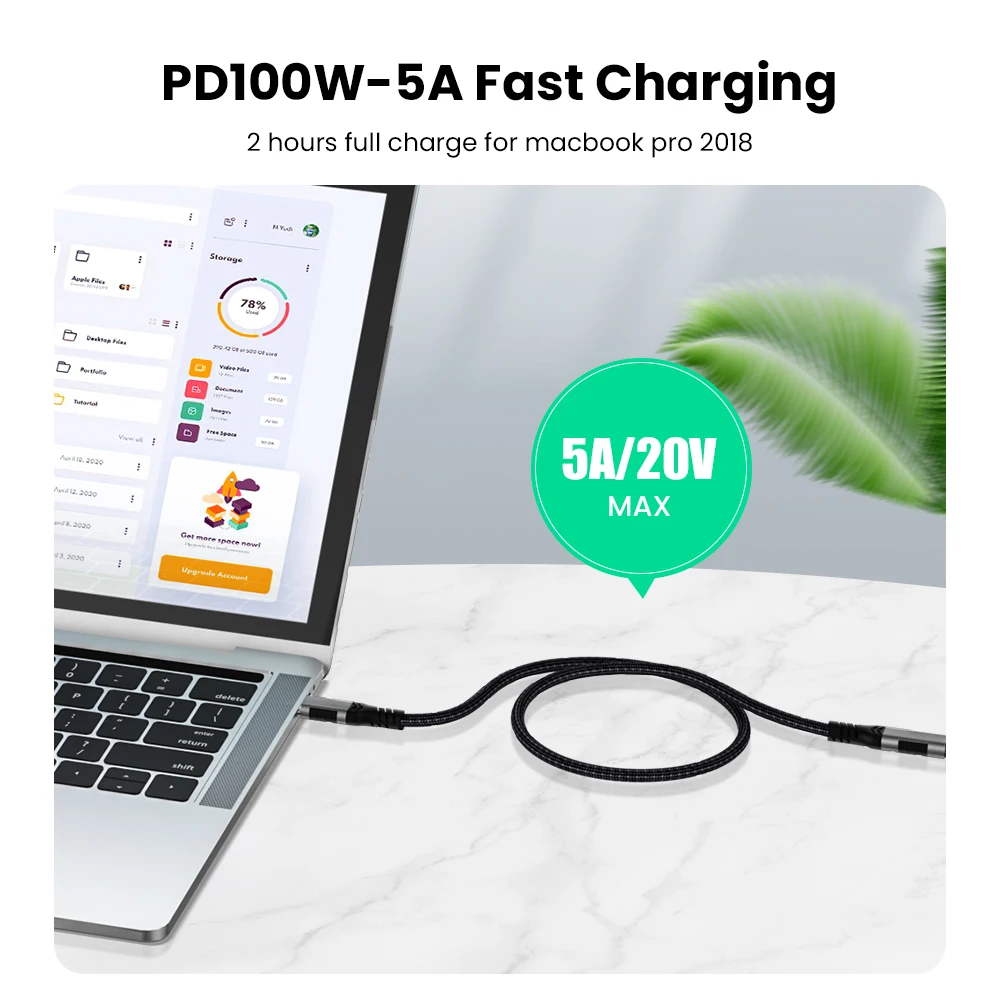 Удлинительный кабель USB C папа-мама Gen2 полнофункциональный шнур для MacBook Pro Samsung S20