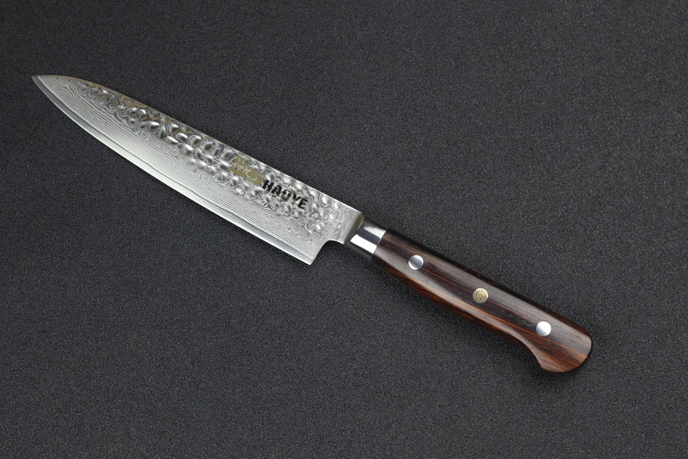 3 шт. японский шеф-повара Nakiri Gyuto Набор ножей для стейка Дамасские кухонные ножи с ручкой Dalbergia Полный Тан приготовления столовых приборов Новинка