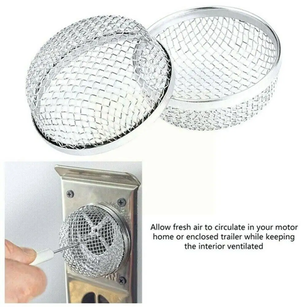 

RV Steel Mesh Cover Camping Flying Insect Screen For Caravan Water Heater Vent Cover Mesh Caravan Parts Accessories
