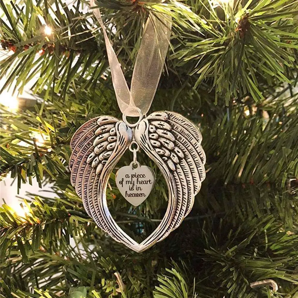 

Новинка 2021, Рождественское украшение в виде крыла ангела, кулон, украшение в подарок, Рождество, небо, сердце моей елки, Христос B8I2