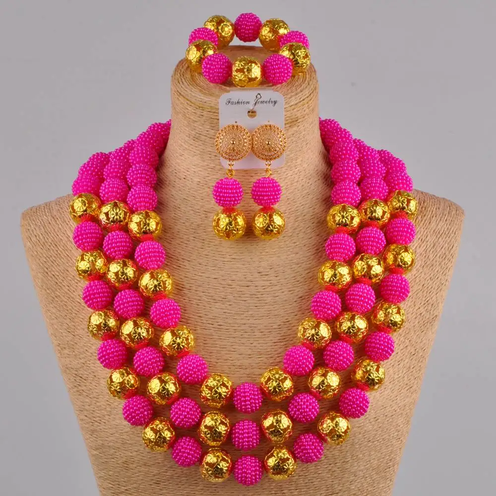 Женский комплект украшений длинное ожерелье 24 дюйма нигерийские Свадебные