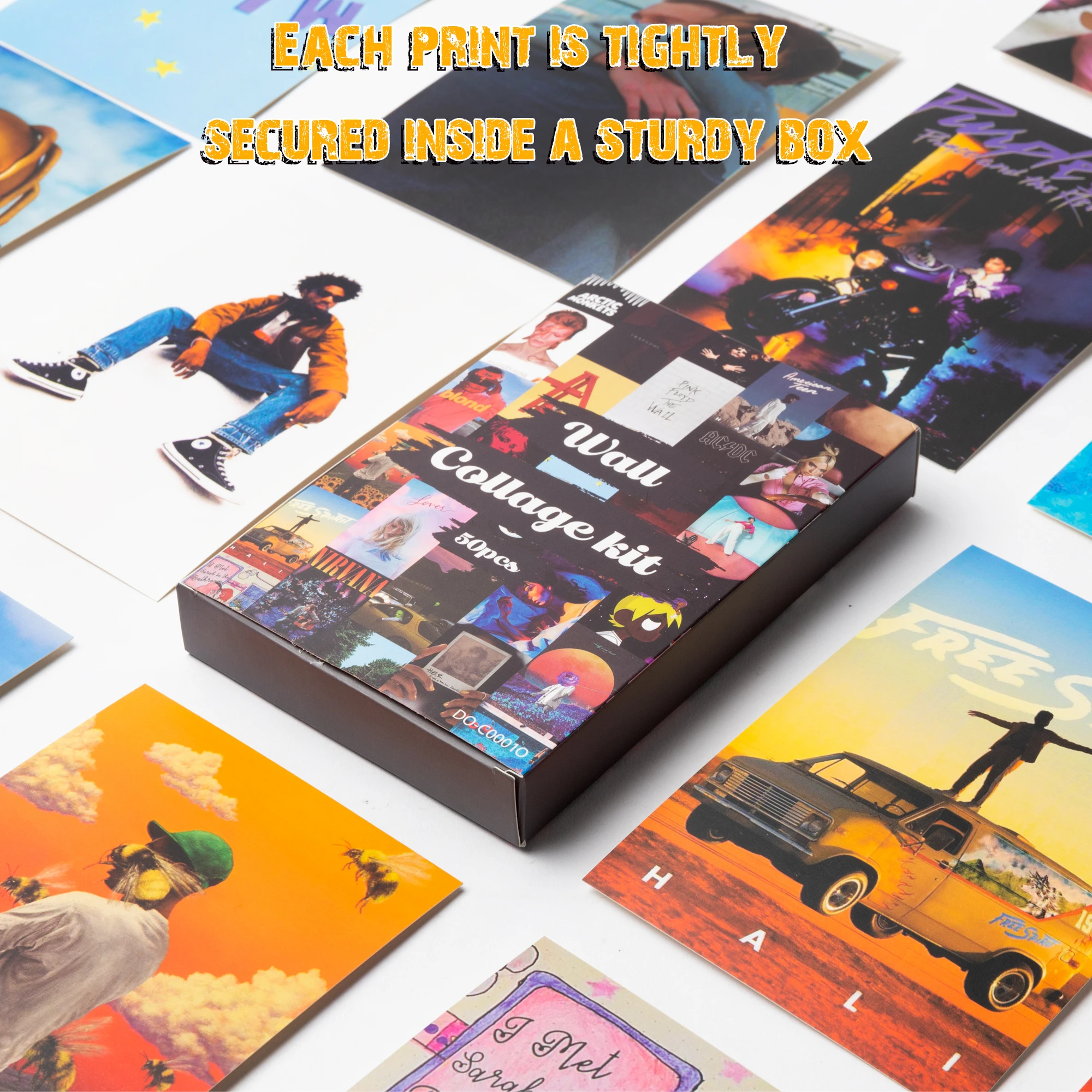 

50Pcs Album Cover Aesthetic Pictures Wall Collage Sets Style Photo Collection Living Room Decor for Bedroon Teen Girl & Boy