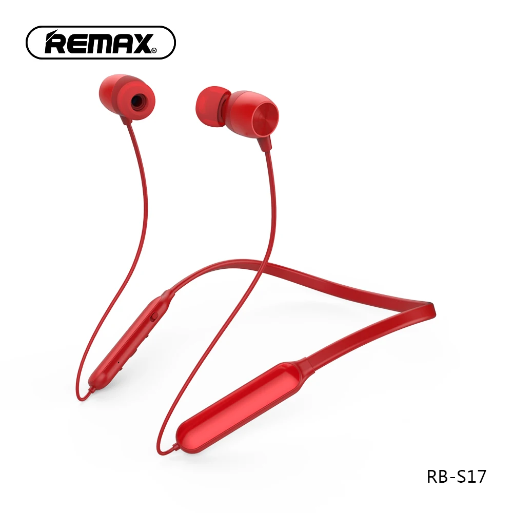 

REMAX Wireless Bluetooth Neckband Earbud Sport Earphone V4.1 in-Ear with HD Microphone Noise Cancelling Headset for Mobile Phone