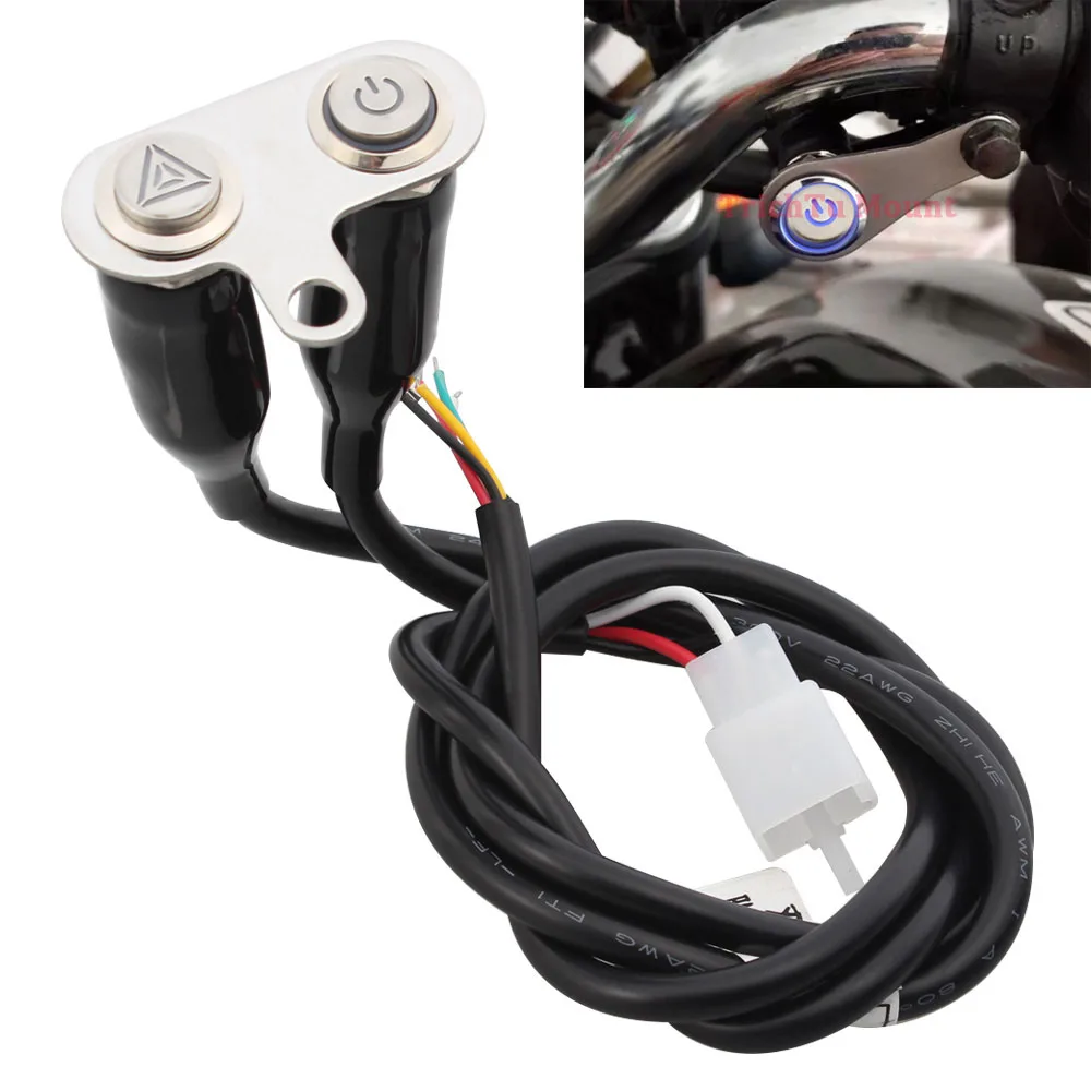 Светодиодный аварийный выключатель для мотоцикла скутера светильник кнопка