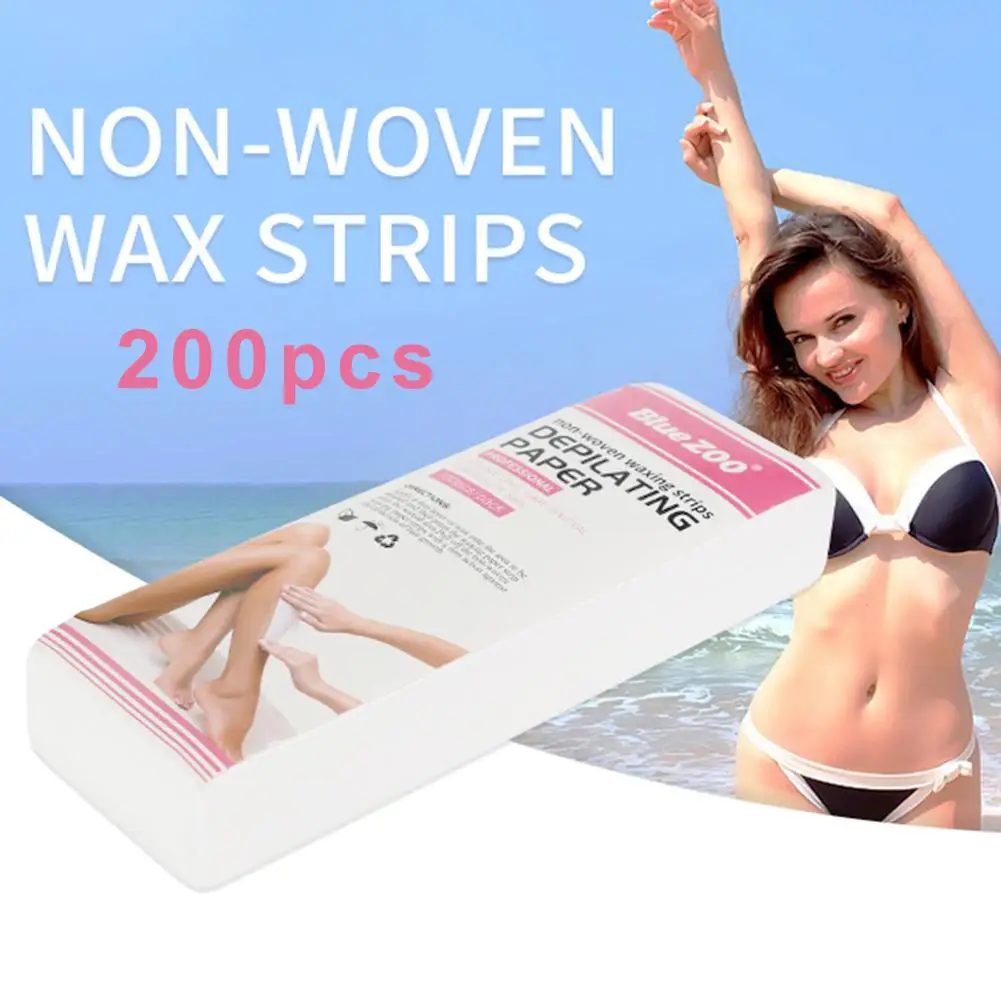 200 шт. Удобная БЫСТРОРАЗЪЕМНАЯ лента для волос восковая Нетканая Восковая бумага