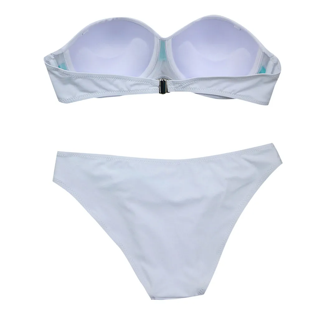 

Women Sexy Bandage Sports Suit High Cut Tube Top Split Swimsuit Female Bikini bikini swimwear women bikini 2020 dropshipping