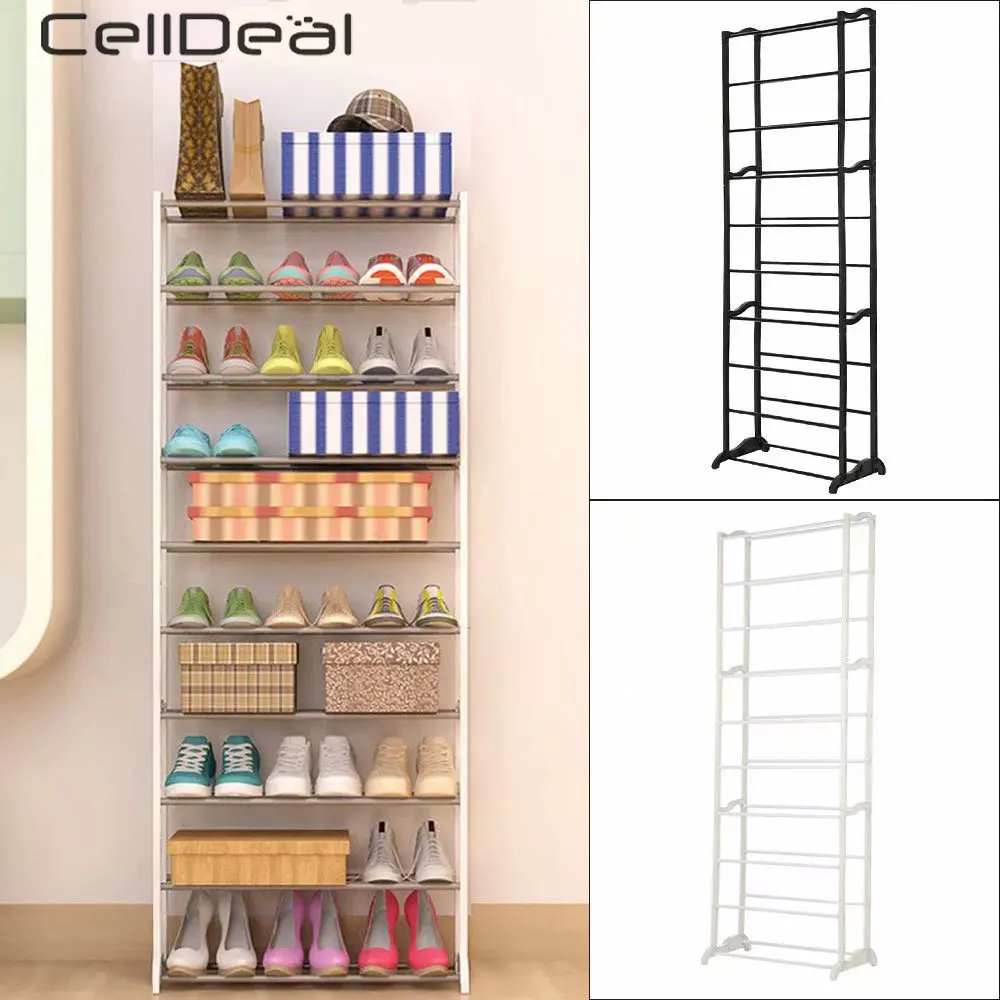 CellDeal, 10 ярусов, 10/30 пар, обувь на каблуках, стойка для хранения обуви, подставка, полка для обуви, органайзер для обуви, шкаф для обуви, Sapateira, Органайзер