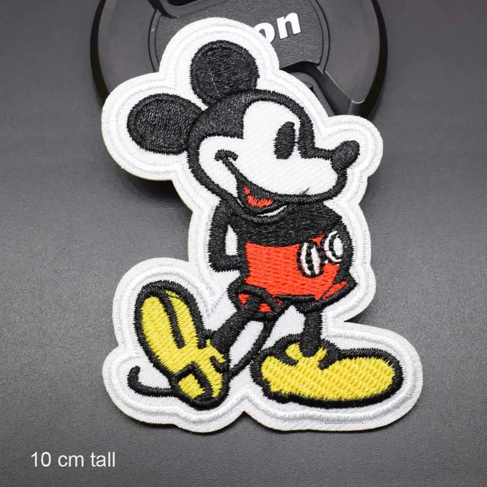 Дисней Микки Минни наклейки на одежду с вышитыми накладными заплатками для девочек и женщин Оптом на одежду стикеры.