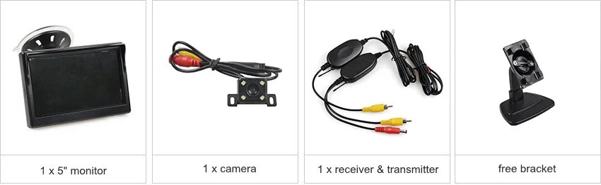 DIYKIT 5 дюймов ЖК-дисплей заднего вида Автомобильный монитор+ светодиодный цветной ночного видения Автомобильная камера беспроводной безопасности, парковочный комплект системы