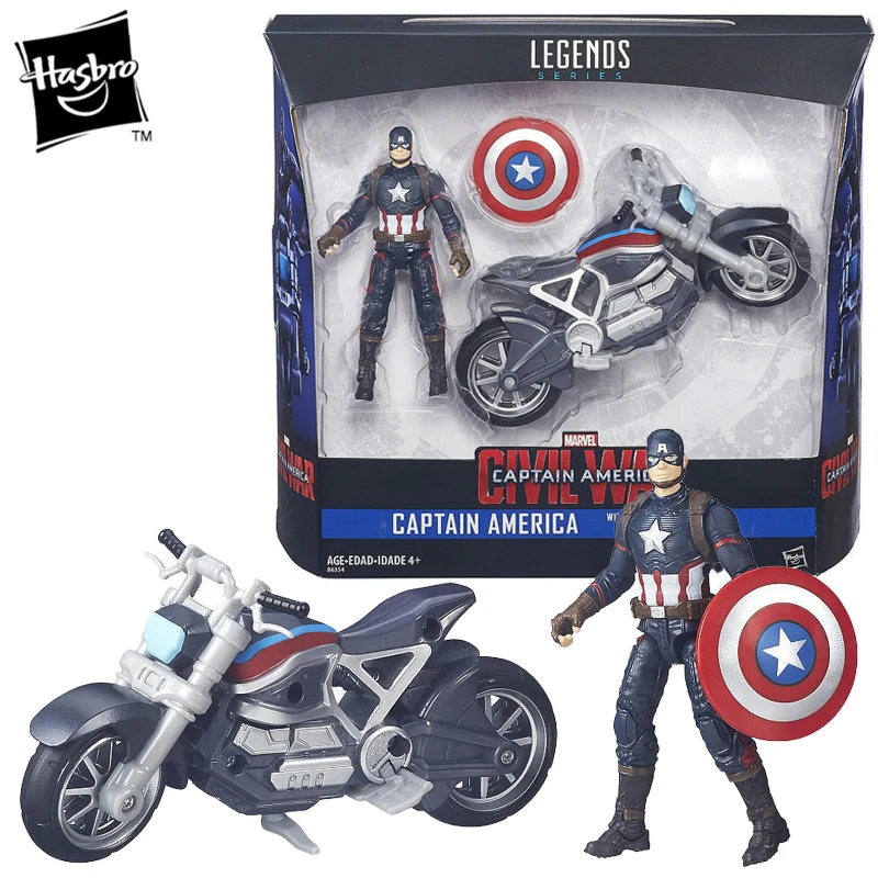 

Hasbro Легенда Marvel, мотоцикл Капитан Америка, 7 дюймов, модель игрушек Marvel, фильм Капитан Америка, рождественские подарки для семьи