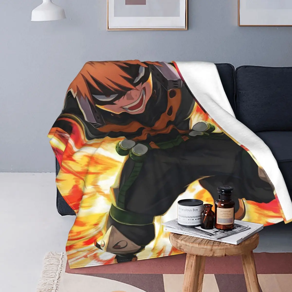 

My Hero Academia Anime Japan Blanket Fleece All Season Bakugo Katsuki Lightweight Throw Blankets for Home Office Bedspread