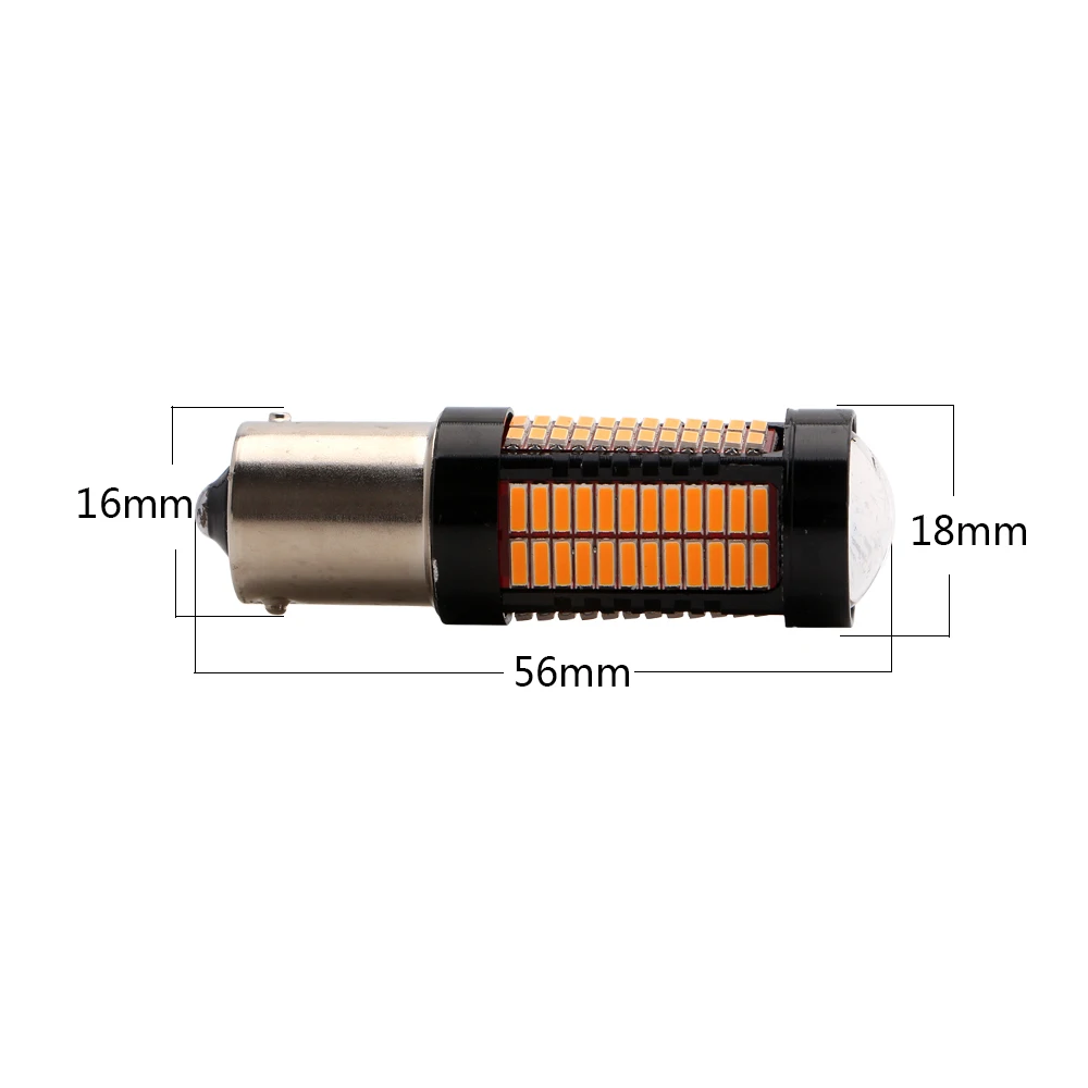 YM E Bright 1 шт. 1156 BA15S p21w 1157 p21/5 Вт BAY15D 4014 106 SMD светодиодные задние указатели поворота 12