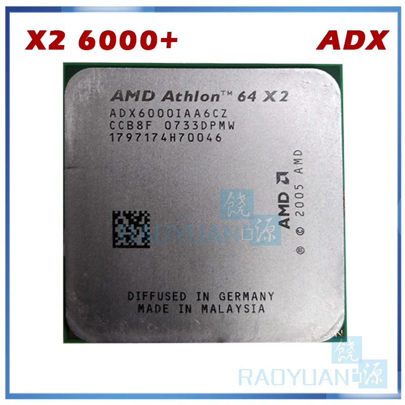 Процессор AMD Athlon X2 6000 + 3 ГГц ADX6000IAA6CZ двухъядерный процессор Socket AM2 940pin|processor socket