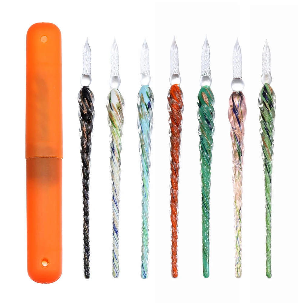 1 шт. Стеклянная Ручка для капельного фонтана винтажная погружения чернильные