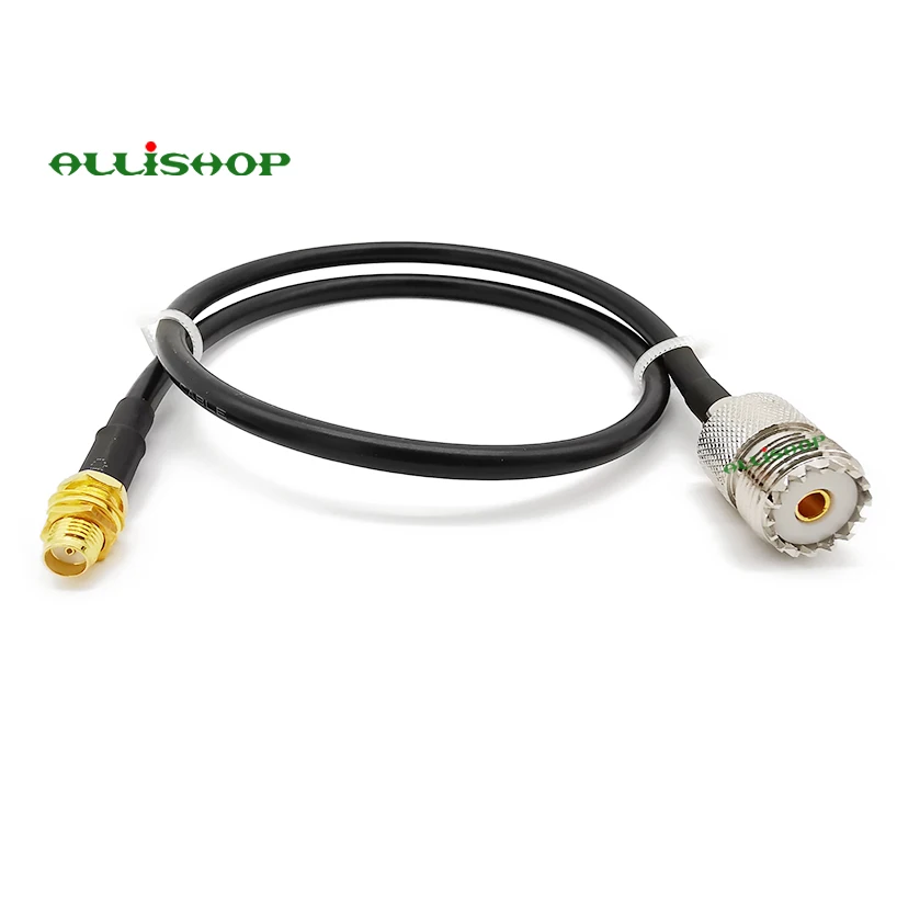 Гнездо SMA в гнездо UHF разъем SO239 RF LMR200 портативный радиоантенный кабель для Yaesu Kenwood