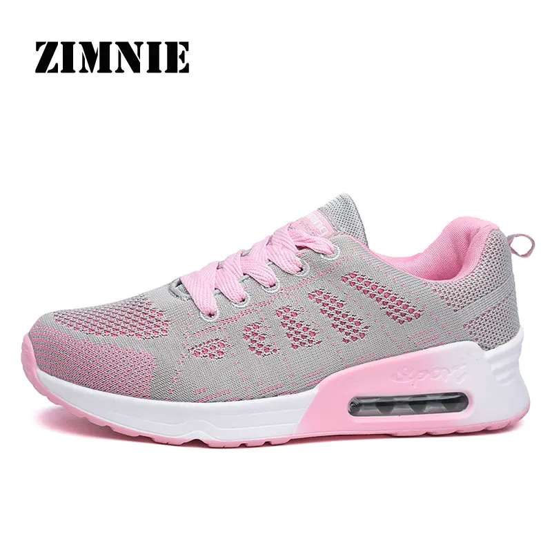 

ZIMNIE New Brand Woman Running Shoes Breathable Sports Shoes Fashion Casual Shoes Cushioning Air Cushion Lady Running Shoes