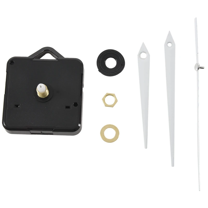 Кварцевые часы механизм DIY запасные части + белые стрелки|Детали и аксессуары для