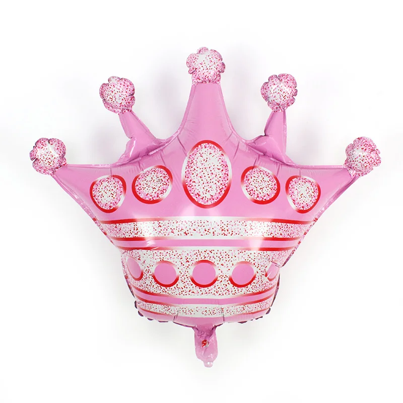 PINK crown(M) Новинка Корона из розового золота фольги Воздушные шары Синий/Розовый Корона С Днем Рождения вечерние украшения детский игрушечный детский душ сюрприз globos - Цвет: PINK crown(M)