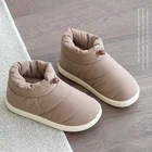 Мужские высокие ботинки, водонепроницаемые зимние теплые плюшевые ботинки на шнуровке, женские ботинки, домашняя меховая обувь для пар