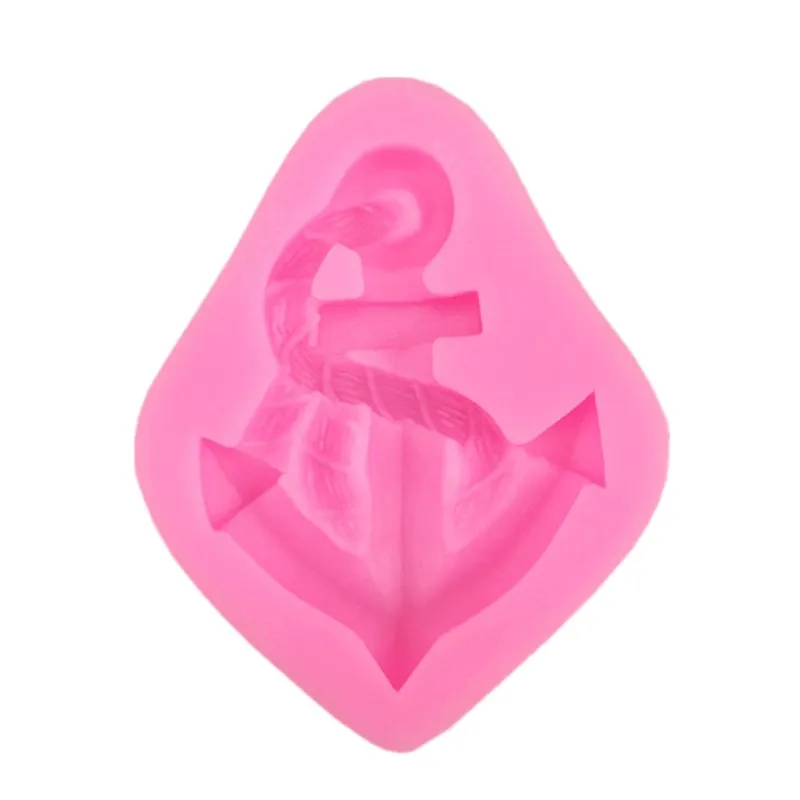 1Pcs Anchor shape silicone soft candy mold cake decorating tool chocolate | Дом и сад