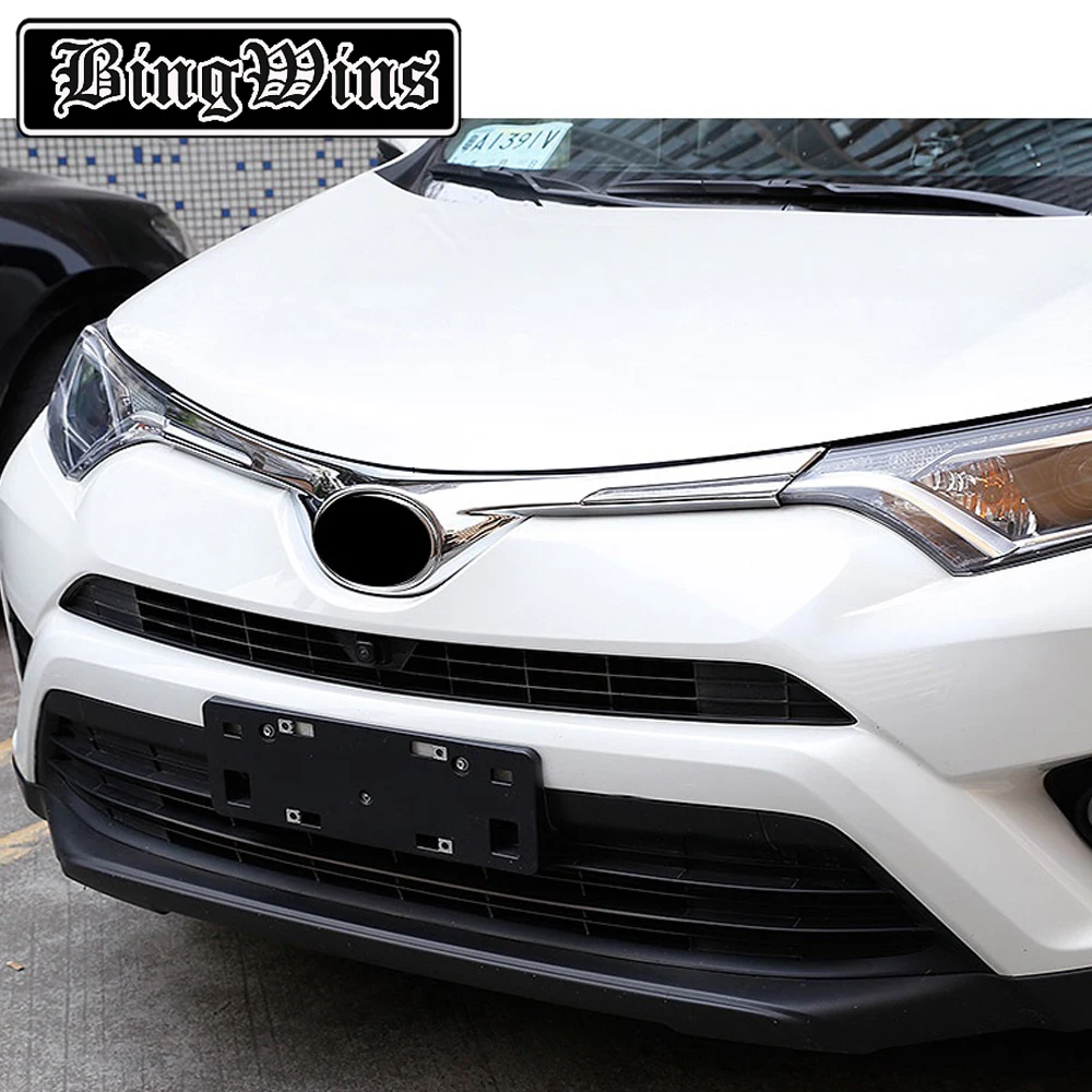 

BeingWins Car styling For Toyota RAV4 2016-2019 brand front logo trim strip trim strip