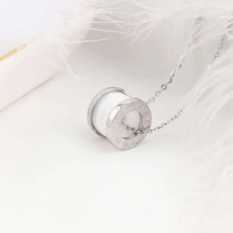 Римское цифровое ожерелье подвеска колье керамическая цепочка украшения и