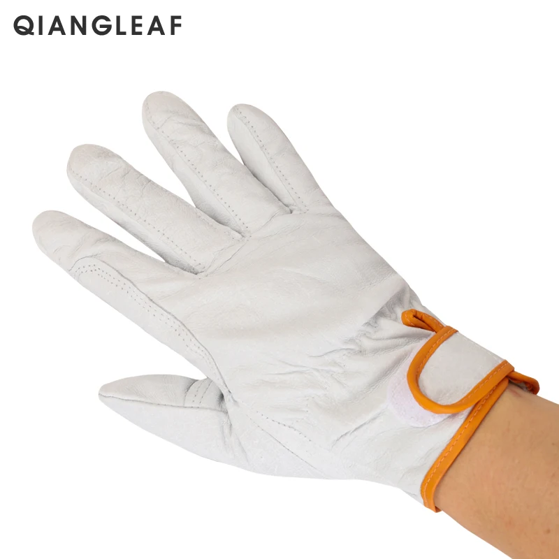 QIANGLEAF брендовые теплые рабочие перчатки из хлопка высокого качества с
