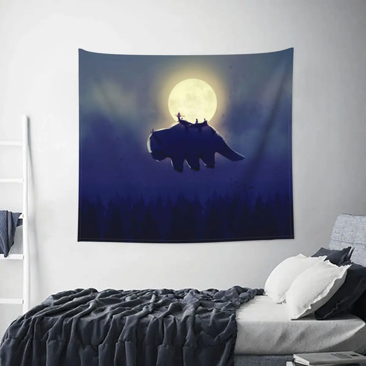 

Avatar The Last Airbender Tapestry Colorful Polyester Wall Hanging Appa Room Decoration Yoga Mat Retro Tapestries