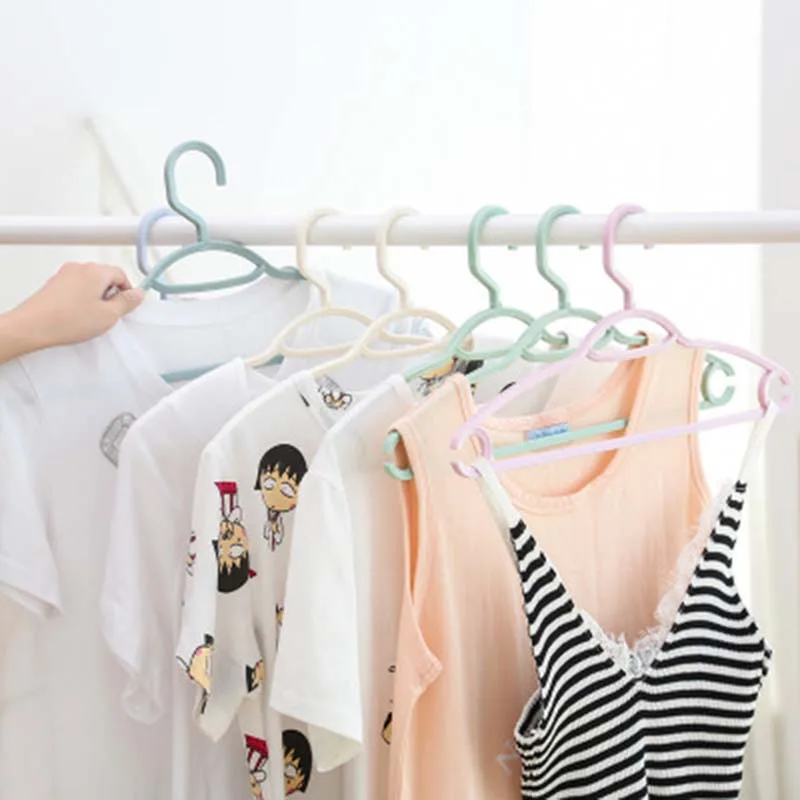 1 PC Plastic Hangers For Clothes Pegs Wire Anti-skid Drying Rack Adult Children Baby Clothing Hanger Outdoor | Дом и сад