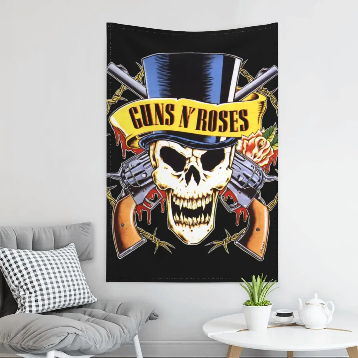 

3D printing Heavy Metal Band fashionable family decorative Tapestry Heavy Metal Band art living room decorative tapestry