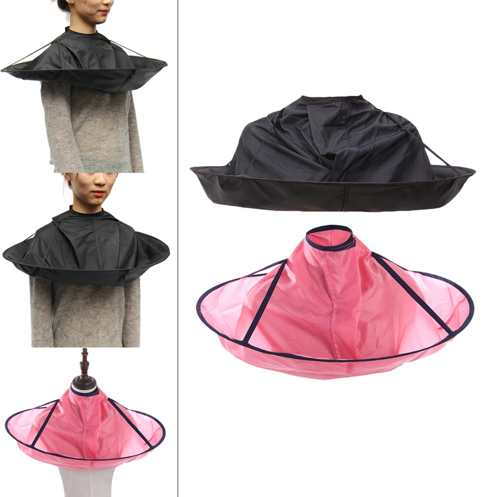 

2Pcs DIY Hair Cutting Cape Umbrella Cloak Salon and Home Stylists Using