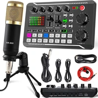 streaming microphone kit with audio mixer and condenser microphone podcast microphone set for livestreamingpodcasting