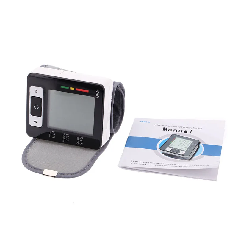 Сфигмоманометр на запястье автоматический цифровой тонометр с ЖК дисплеем