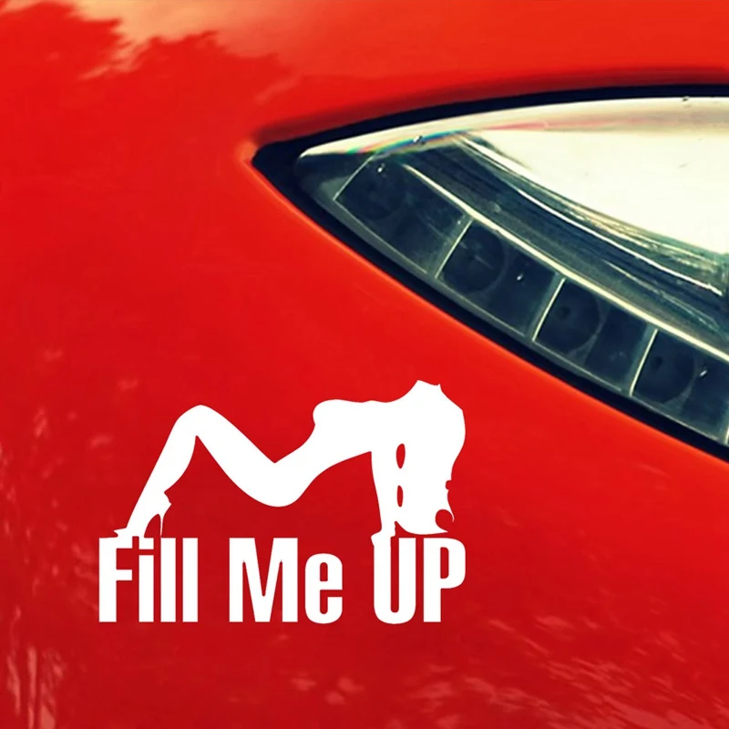 Дропшиппинг 14 см * 9 забавная сексуальная леди девушка Fill Me Up Автомобильная
